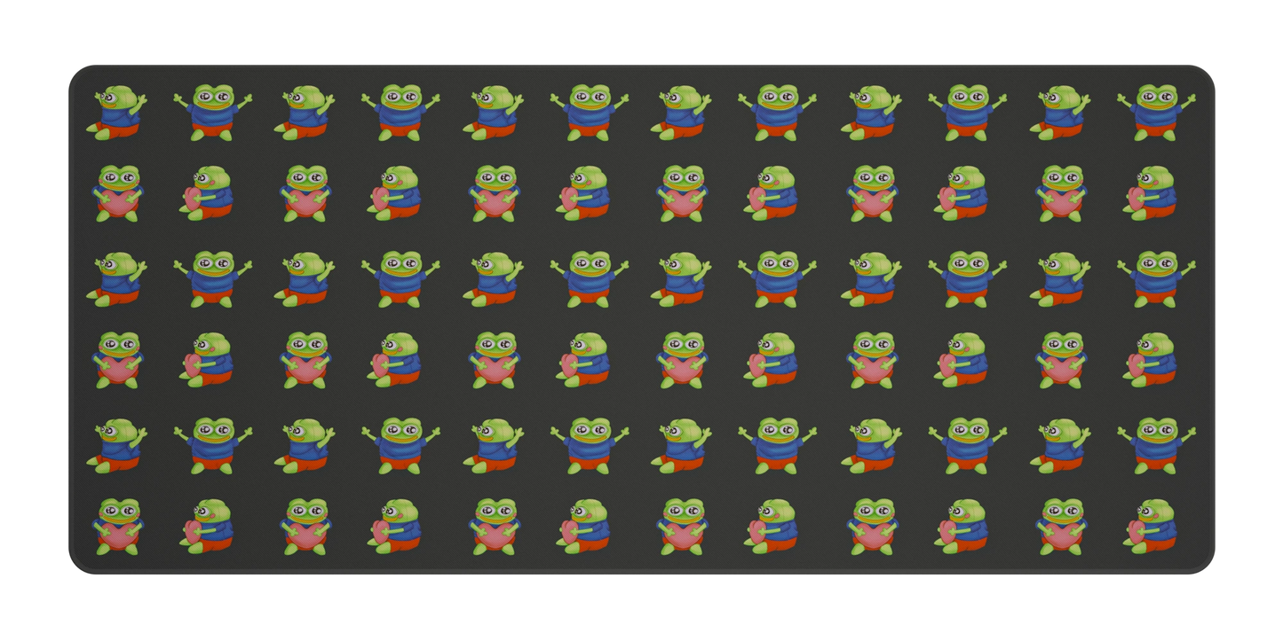 Peepo Desk Mat - Dark (Collab @ PeepoParadise)