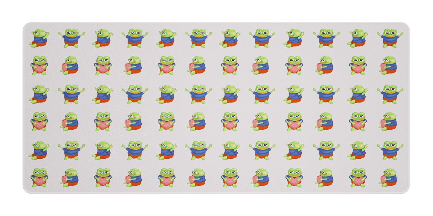 Peepo Desk Mat - Light (Collab @ PeepoParadise)
