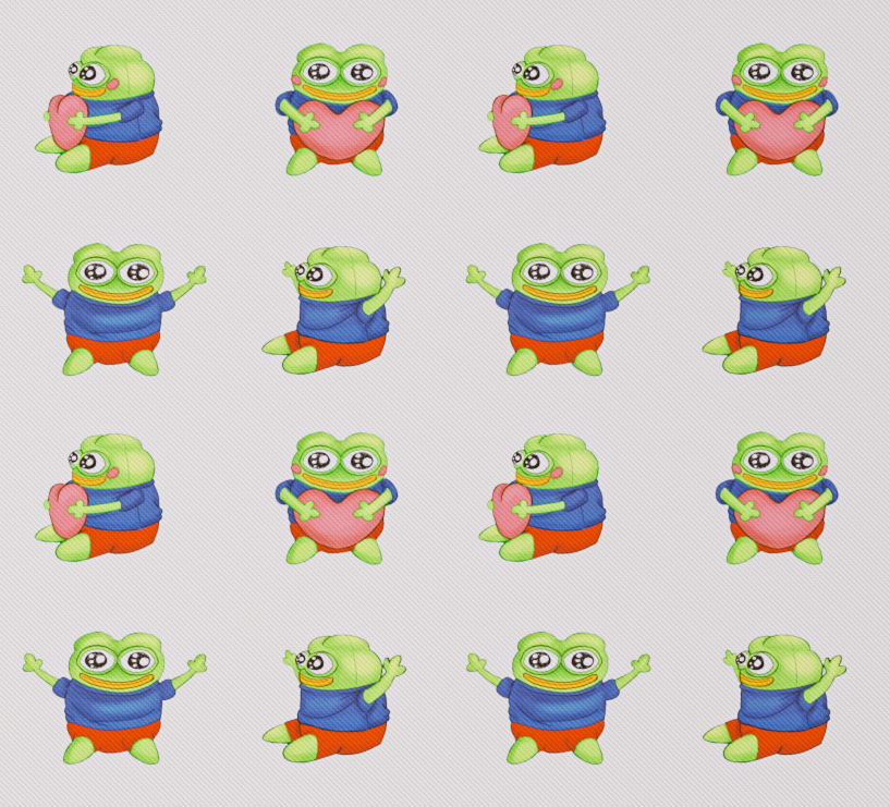 Peepo Desk Mat - Light (Collab @ PeepoParadise)