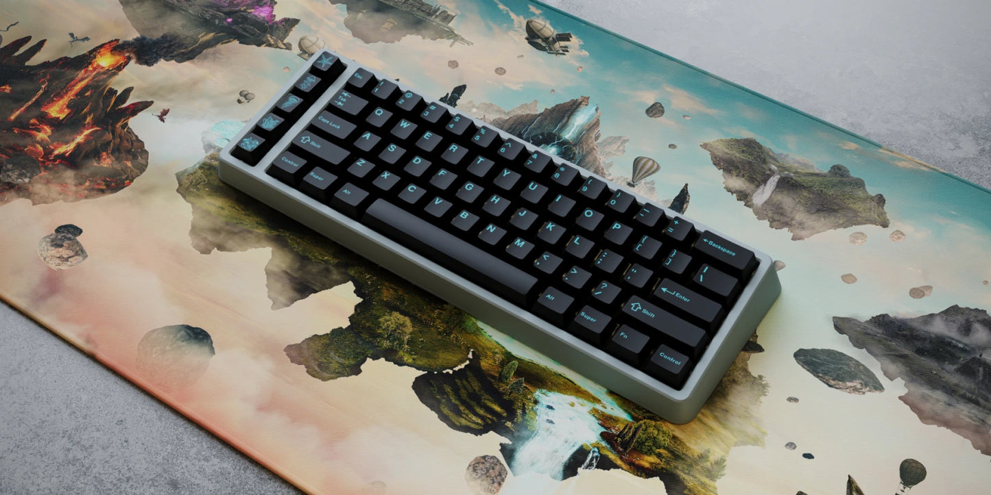 Runic Keyboard Islands Desk Mat