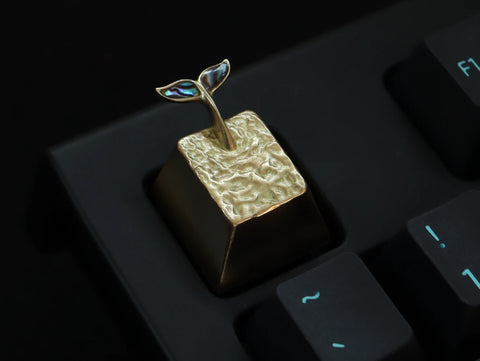 Abalone Whale Tail Keycap