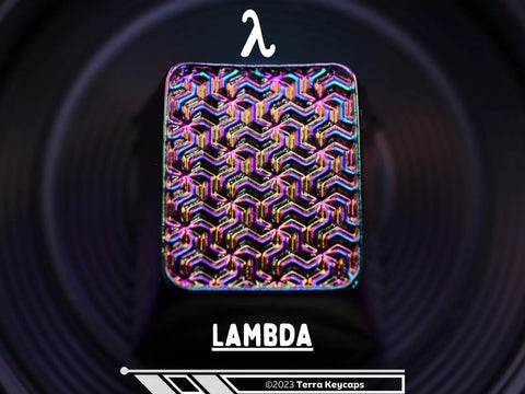 Lambda Keycap - Iridescent